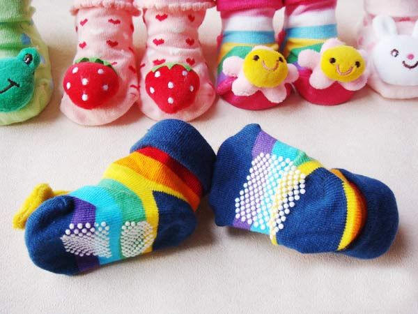 NEW 1 pair Births sock stockings colorful animal baby