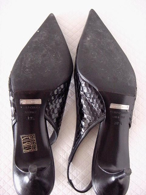 DOLCE GABBANA shoe 9.5 Python inset Gr8 Career  