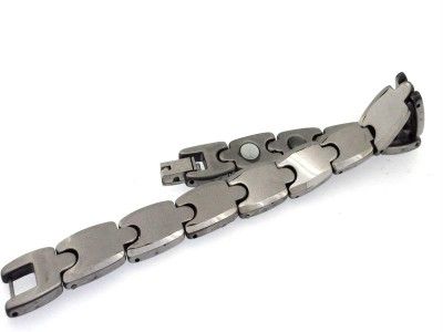 Tungsten Silver Tone Magnetic Bracelet Vogue Mens New  