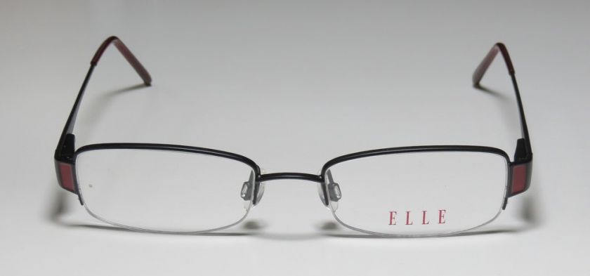 NEW ELLE 18717 48 18 135 FASHION BLACK/RED EYEGLASS/GLASSES/FRAME 