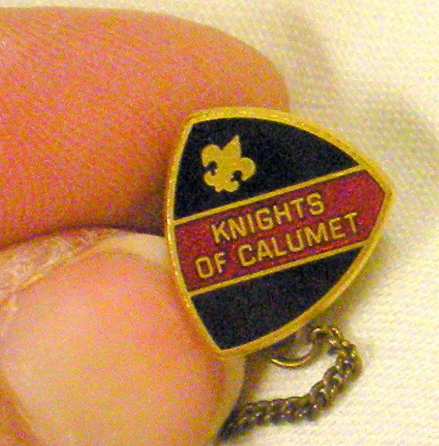 VINTAGE BOY SCOUTS KNIGHTS OF CALUMET PIN TIE TAC  