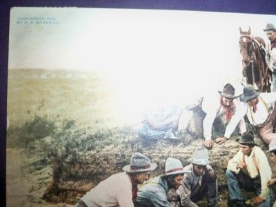 1904 Kendrick Cowboy Photo Postcard Lot 3  