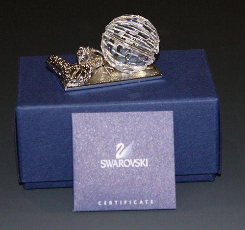 Swarovski Crystal Basketball Trophy 2” W Original Box Excellent 