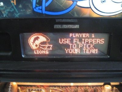 nfl football pinball machine very rare lions title