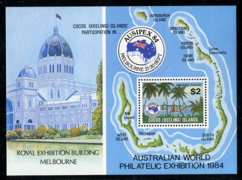 Cocos Islands 121, MNH, Map. x3724  