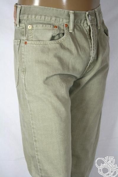   505 Straight Fit Zipper Fly Silt Beige Denim Mens Pants New  