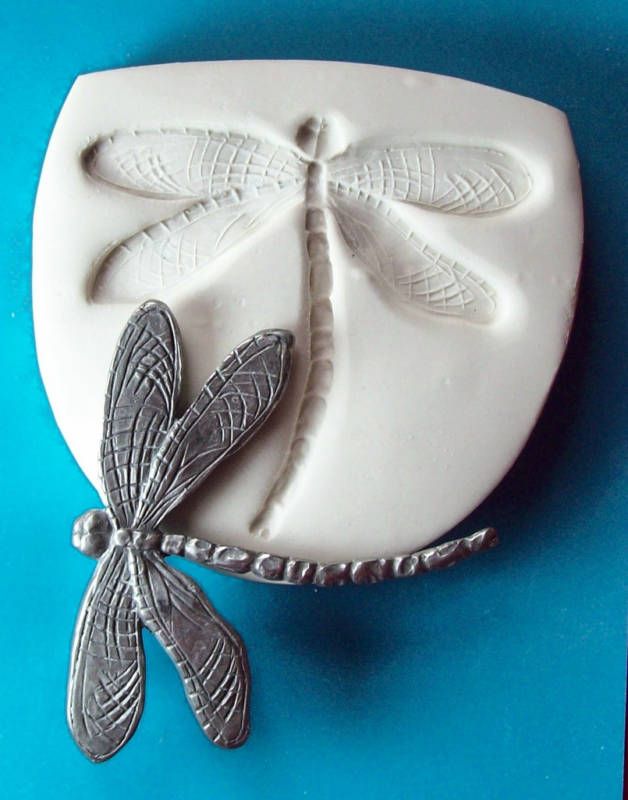 DRAGONFLY #5 ~ CNS polymer clay mold SCULPEY  