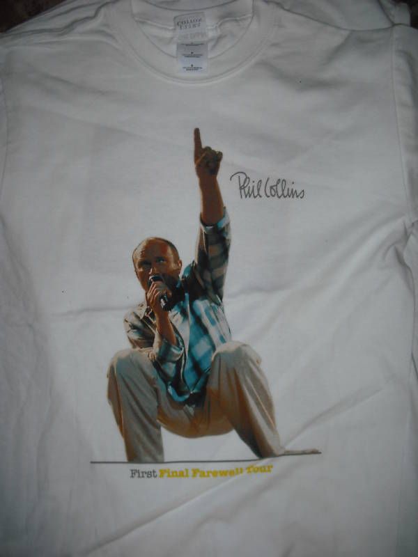 PHIL COLLINS First Farewell Tour T Shirt **NEW  