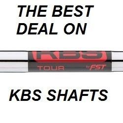 NEW KBS TOUR IRON SHAFTS 3 PW REG .355 SAME DAY SHIP  