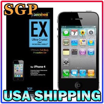 SGP Steinheil EX Ultra Crystal Full Body Film iPhone 4  