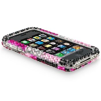 Bling Color Crystal Jewel Back Case Cover for iPhone 4 4S  