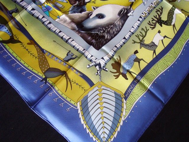 BNIB HERMES scarf LA VIE DU GRAND NORD foulard CARRE NEUF  