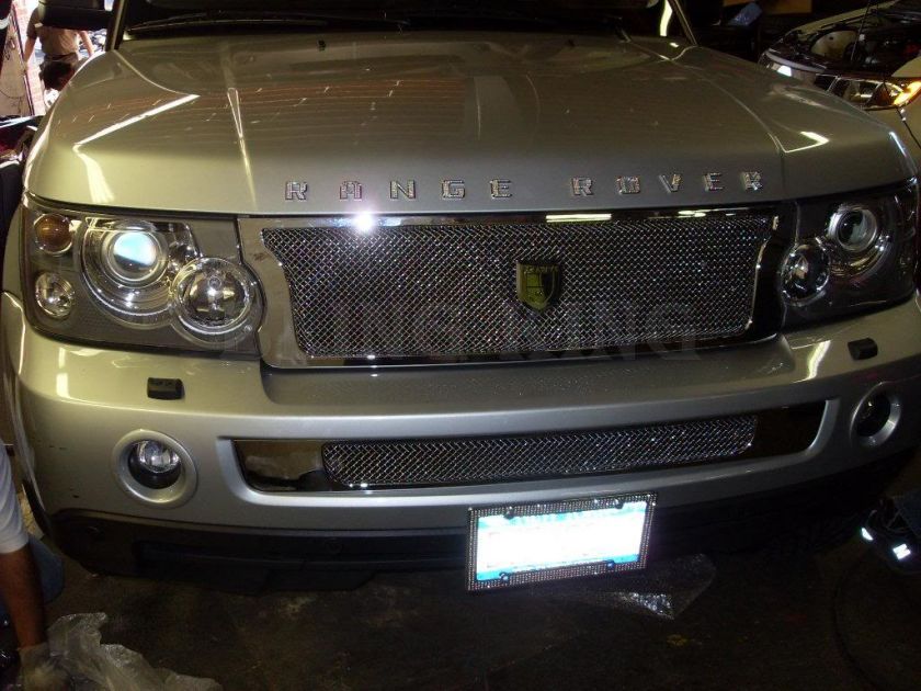 RANGE ROVER emblem chrome swarovski crystal trim badge  