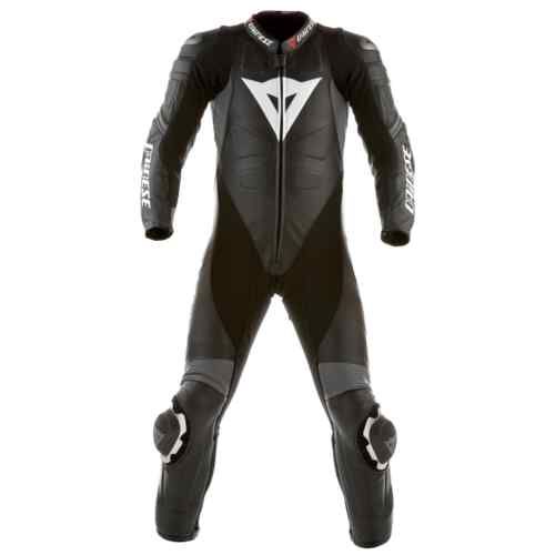 Dainese Laguna Seca Pro 1 Piece Leather Suit Black/Grey  