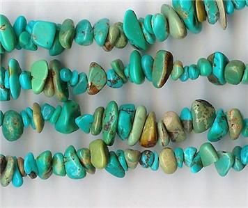 Real Turquoise Loose Pebble Chip Beads Craft or Jewelery Grade A 