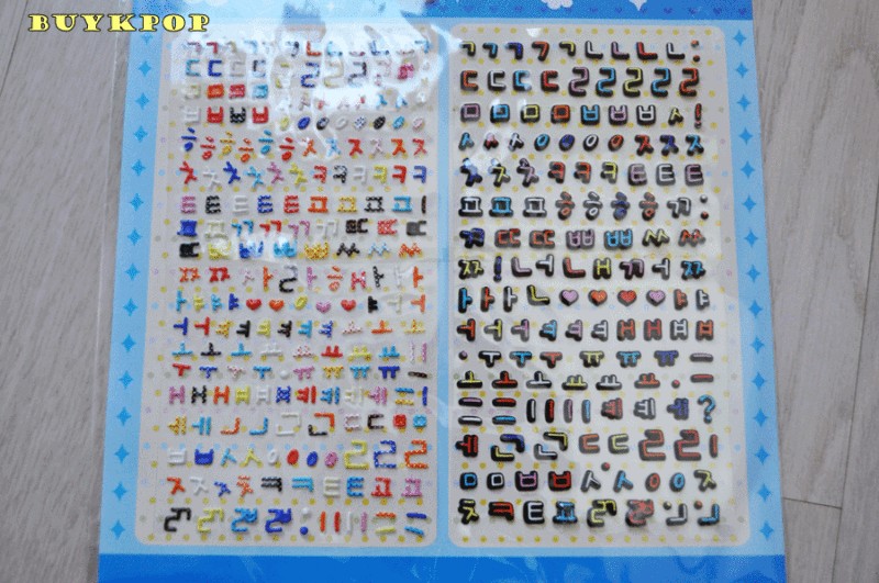   Hangul Stickers ~Scrapbooking Characters Kpop Book Magazine Poster Toy