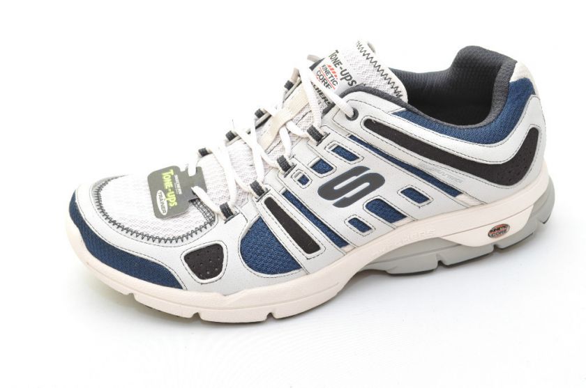 Skechers Tone Ups GLIDE Navy Gray Cross Trainers Mens  