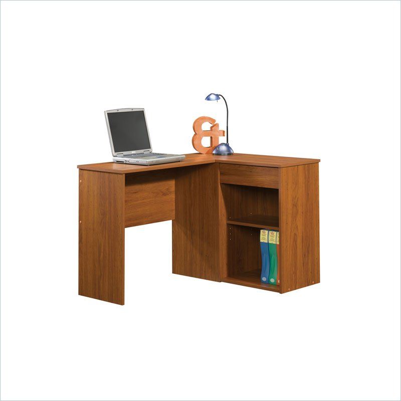 Sauder Beginnings Corner Pecan Computer Desk 042666132336  