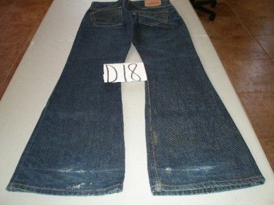 Levis 516 Mens Flare Jeans Bellbottoms 32x33 D18  