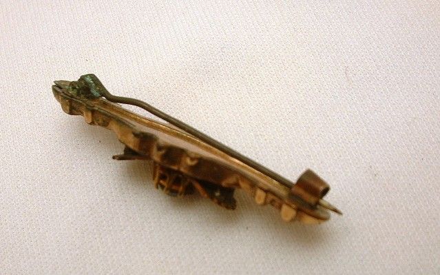 Vintage Victorian Brooch Bar Pin Goldfilled  