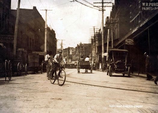 Postal Telegraph Boy on Bicycle Danville Virginia photo  