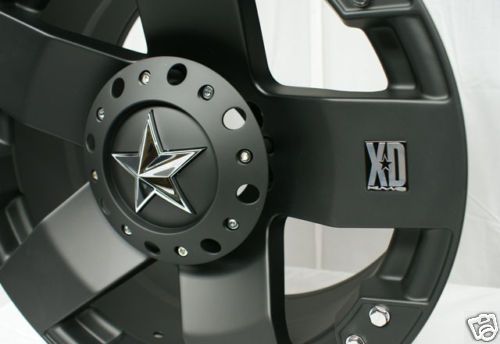 20 Inch Black KMC XD Rockstar Rockstars Wheels Rims  