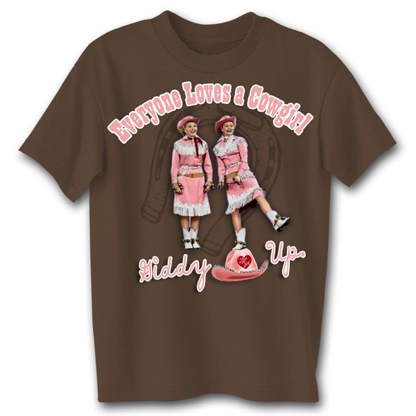 LOVE LUCY Everybody Loves a Cowgirl T Shirt **NEW  