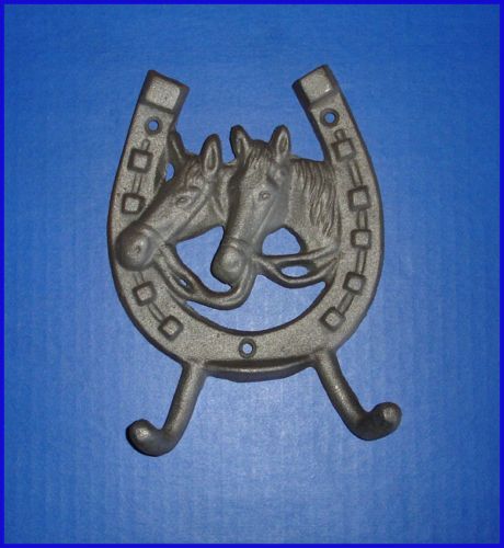 Western Decor StableTack Horses/Horseshoe Wall Hooks  