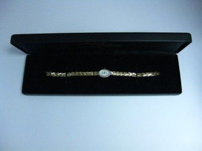 14 K Gold Ladies Michael Anthony Wrist Watch 6 3/4 Long Bracelet 