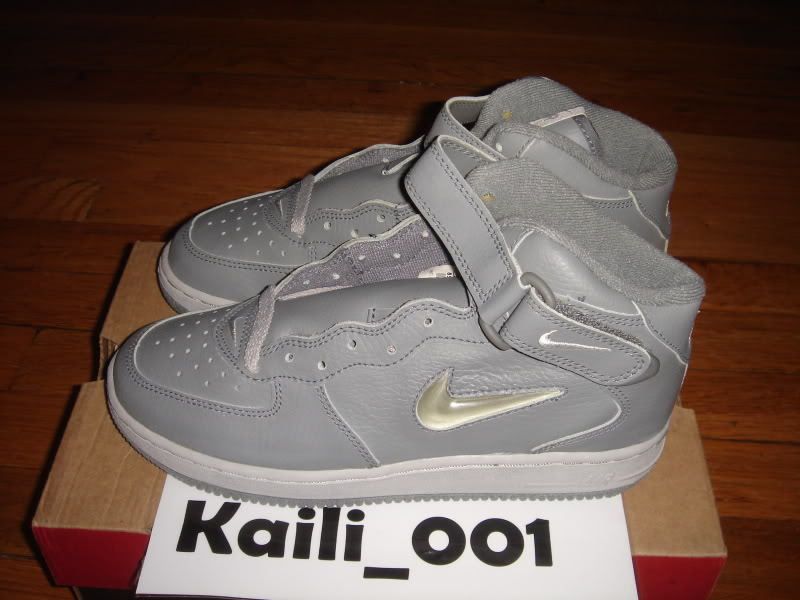 Nike Air Force 1 MID SC (BG) Sz 5Y Jewel Cool Grey OG  