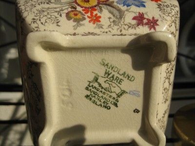 WOW VINTAGE SANDLAND WARE ENGLAND JAM POT WITH LID  