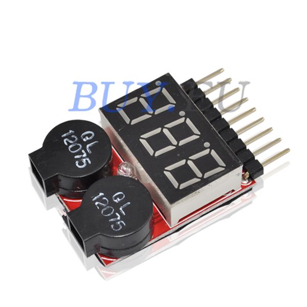 8S Lipo Battery Low Voltage Tester Buzzer Alarm  