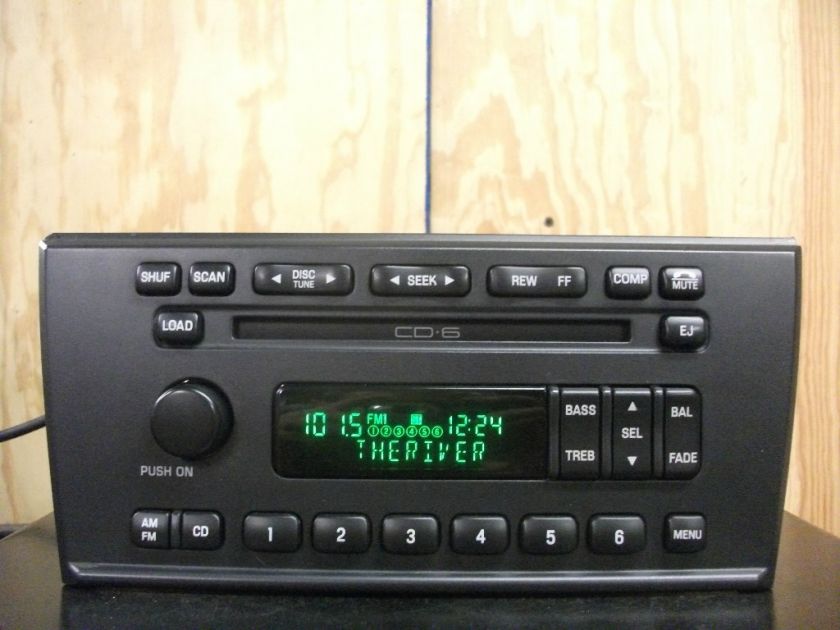 Ford Thunderbird Lincoln LS AM/FM 6 disc CD player radio 00 01 02 YW4F 