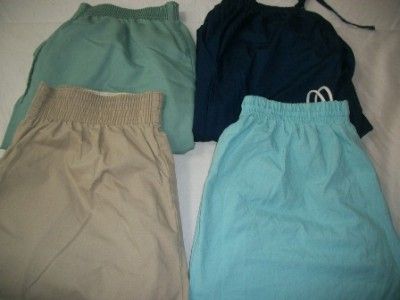   Lot of 16 Elastic Waist Pants Bottoms Size LARGE LRG L LG  