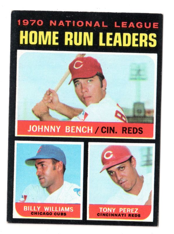 1970 NL Home Run Leaders 1971 Topps Card #66  