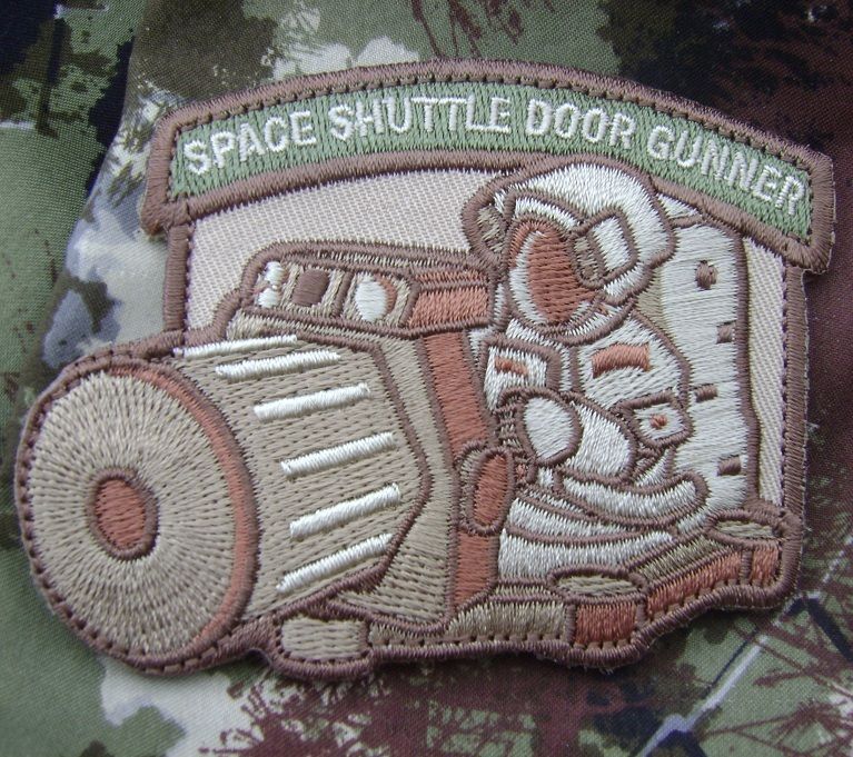 SPACE SHUTTLE DOOR GUNNER MORALE MULTICAM VELCRO PATCH  