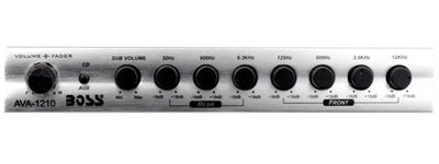 Brand New Boss AVA 1210 7 Band Car Audio Stereo Preamp Equalizer with 