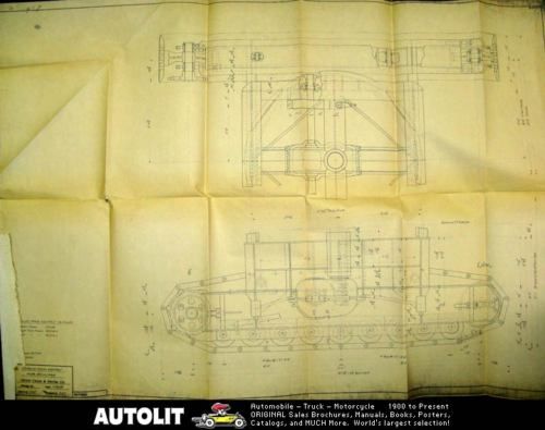 1947 Orton Crawler Crane Shovel Factory Blueprint  