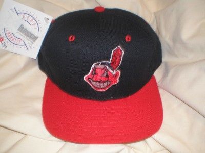 CLEVELAND INDIANS New Era Snapback Cap Hat Vintage  