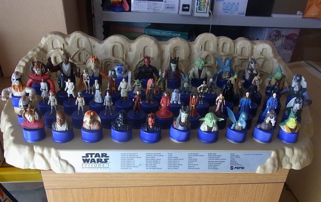 Pepsi Star Wars Episode I 52 Bottle Cap Figures Comp  