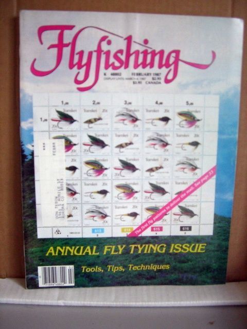 Flyfishing Magazine February 1987 Annual Fly Tying Issue  
