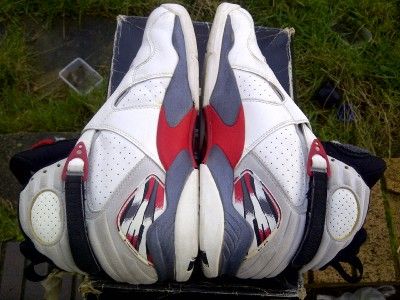 OG 1992 AIR JORDAN VIII 8 TRUE RED DS VINTAGE CHICAGO AQUA RARE IV VI 