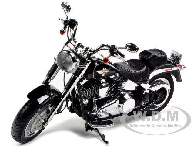   DAVIDSON FLSTF FAT BOY VIVID BLACK 1/12 BY HIGHWAY 61 81148  