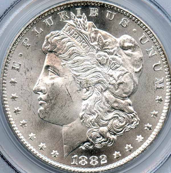 1882 CC Morgan Dollar PCGS MS64  