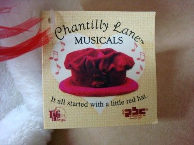 Chantilly Lane Musical 18 Roxie Bear W Red Boa I Wanna Be Loved By 