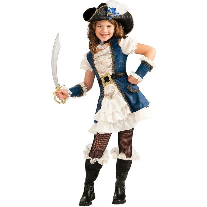 Blue Pirate Girl Child Costume   