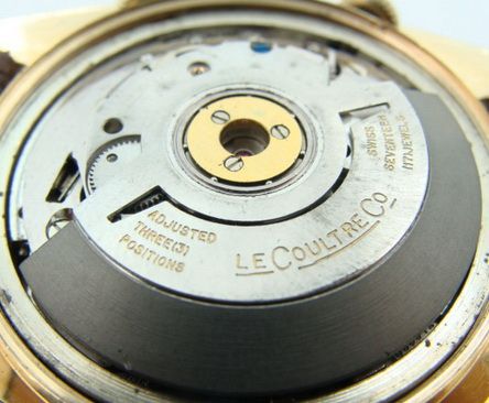 Jaeger LeCoultre 14K Vintage Memovox Alarm Auto Watch  