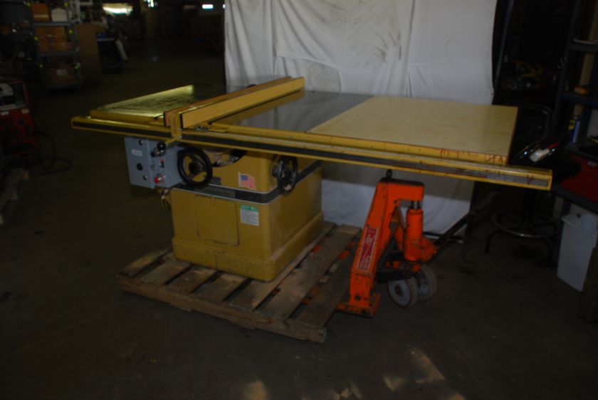 Powermatic 72A Table Saw with Extension, works good INV=2532  