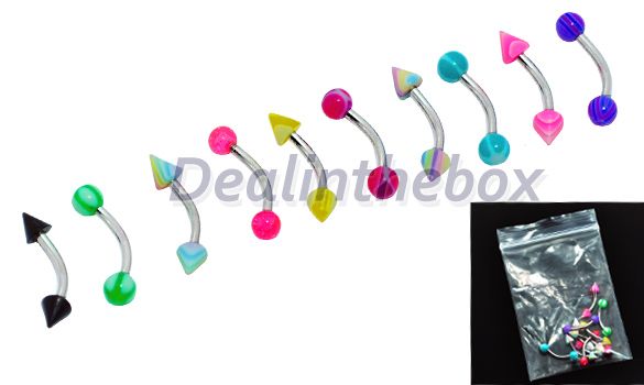 New Eyebrow Ear Rings Stud Barbell Bars Body Piercing  