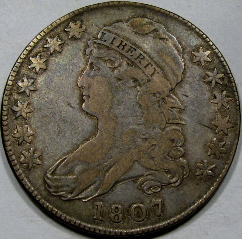 1807 O 112 50/20 C. Capped Bust Half VF++ NICE & ORIG.  